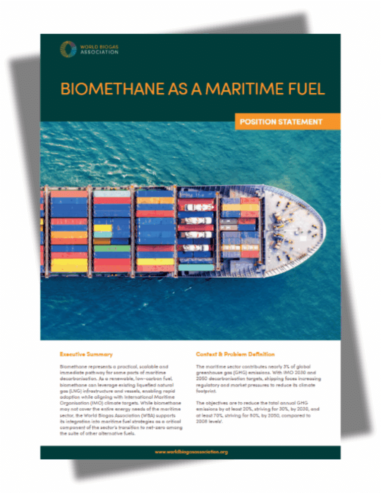 Image: Biomethane as a maritime fuel